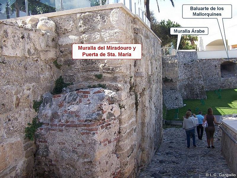 Imagen de Muralla del Miradouro y puerta de Santa María